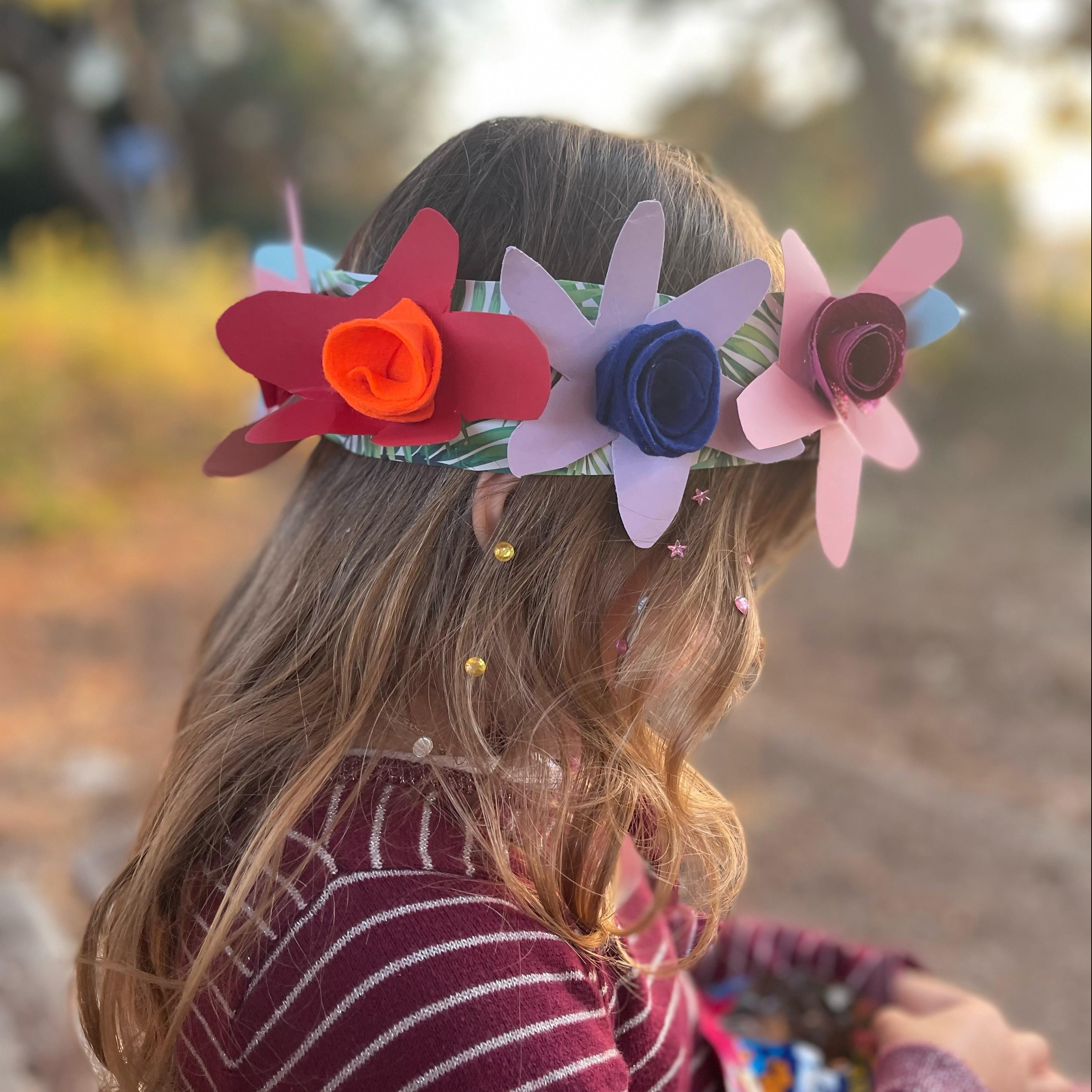 diy, crafts by stavy, flower crown, δραστηριότητες για παιδιά