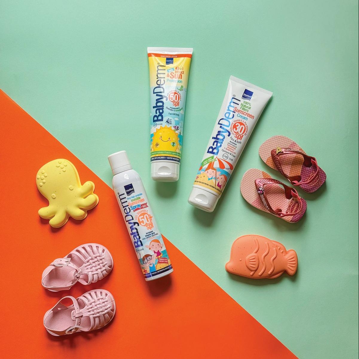 αντηλιακά babyderm 