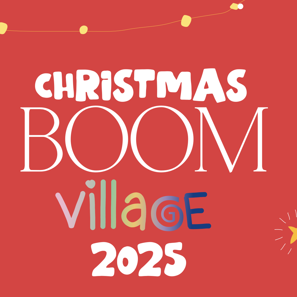 Christmas boom village 