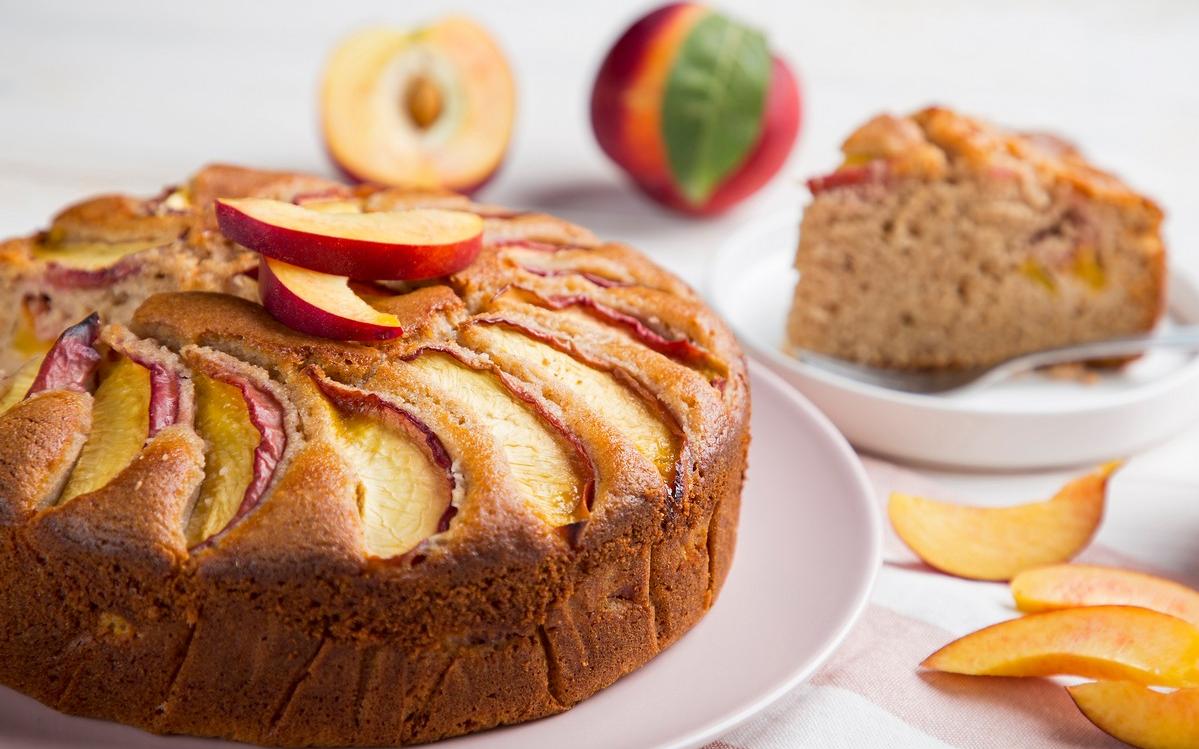 κέικ με νεκταρίνια μύλοι αγίου γεωργίου 