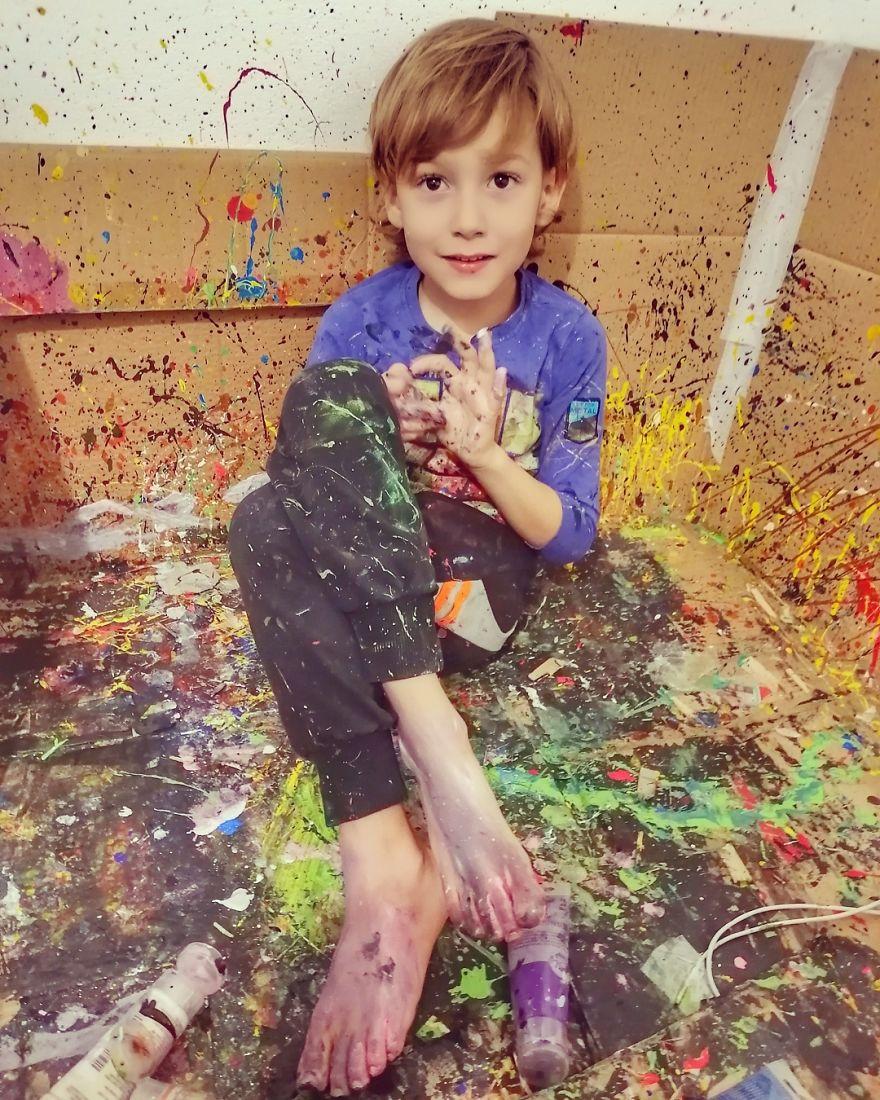 5χρονος με αυτισμό πίνακες ζωγραφικής