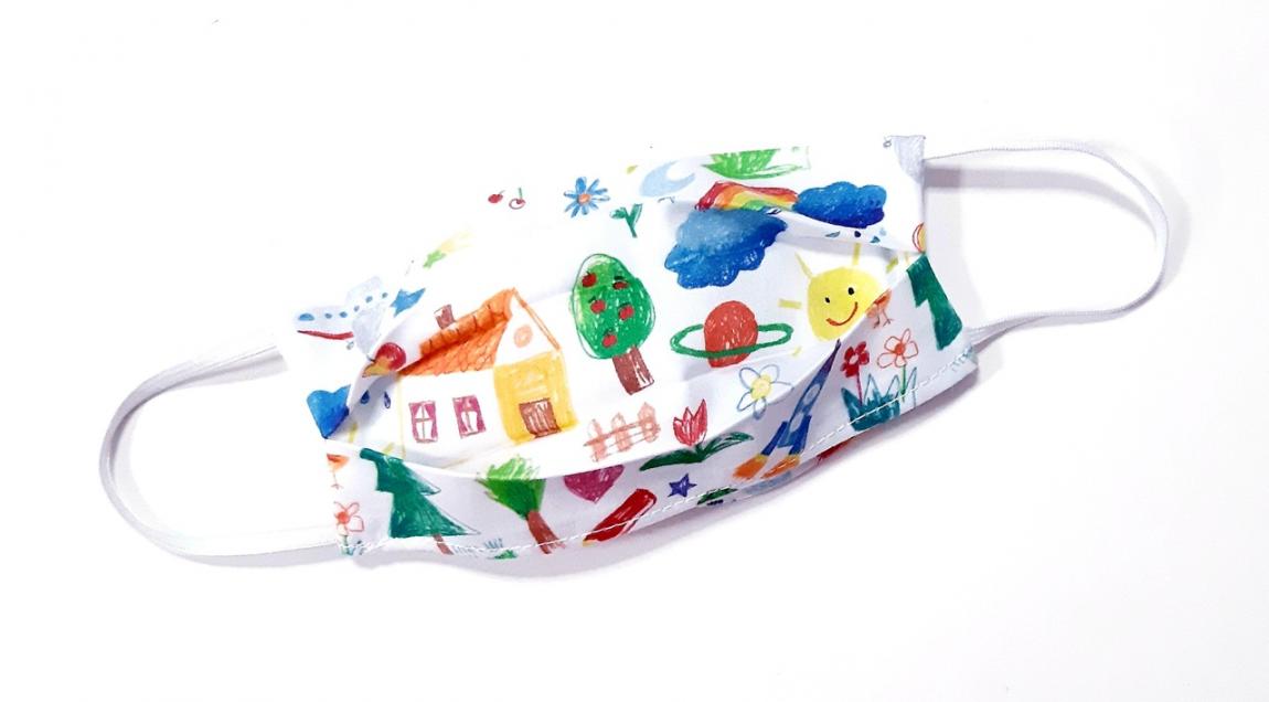 παιδικές υφασμάτινες μάσκες